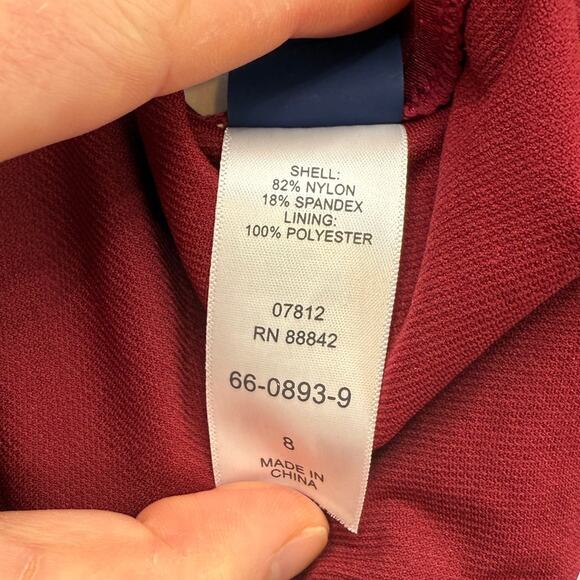 NWT Ashley Graham x Swimsuits for All One Piece Cut Out Open Back Pink Size 8 - Picture 9 of 13